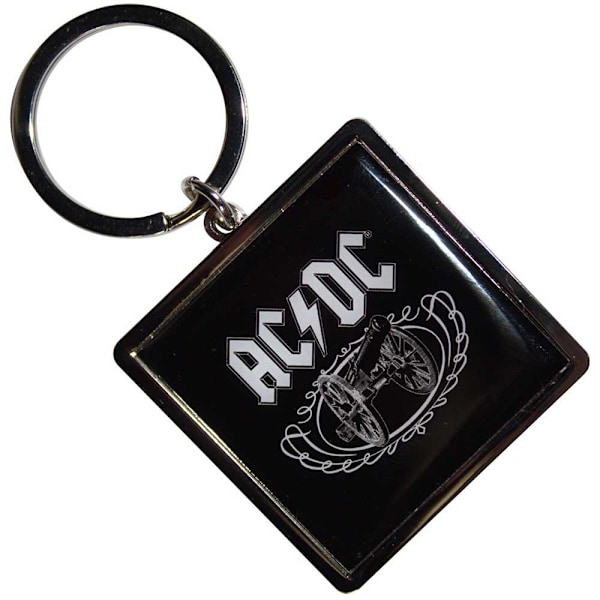 AC/DC For Those About To Rock Nyckelring Storlek: One Size Svart/Vit Black/White One Size