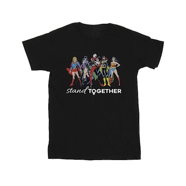 DC Comics Girls Women Of DC Stand Together Bomull T-shirt 5-6 år Black 5-6 Years