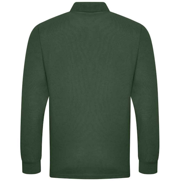 PRO RTX Herr Pro Piqué Långärmad Poloskjorta 4XL Flaskgön Bottle Green 4XL