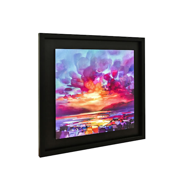 Scott Naismith Diminuendo Moln Träinramad Plakett 40cm x 40cm Multicoloured 40cm x 40cm