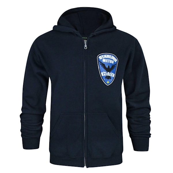 DC Comics Herr Arrow Starling City Metro Police Full Zip Hoodie Blue M