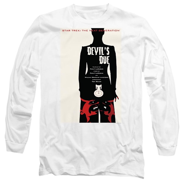 Star Trek Unisex Vuxen The Next Generation Säsong 4 Avsnitt 13 White S