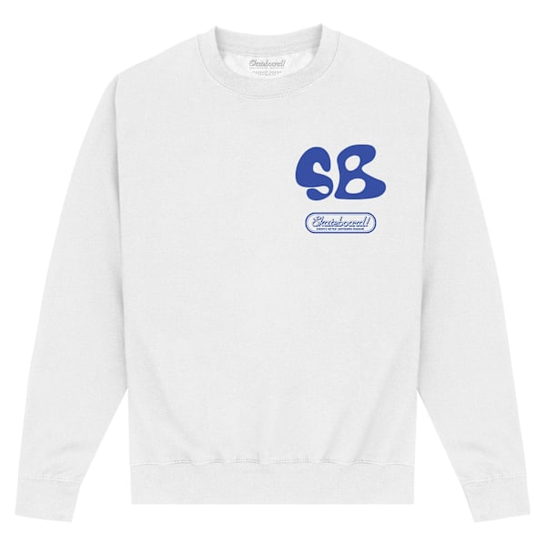 Skateboard! Unisex Vuxen Tidning Stress Sweatshirt XL Vit White XL