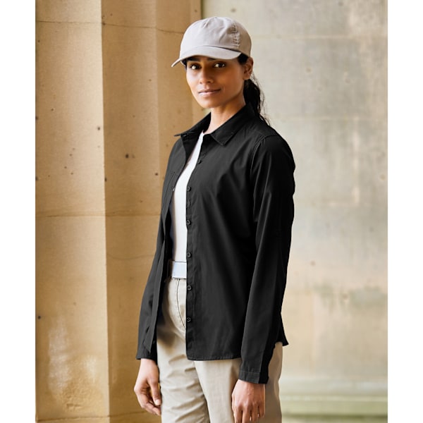 Craghoppers Womens/Ladies Expert Kiwi Long-Sleeved Shirt 12 UK Black 12 UK