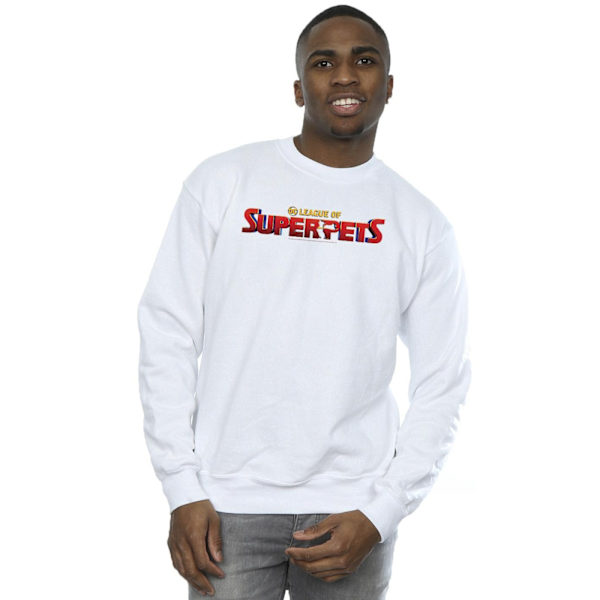 DC Comics Herr DC Comics DC League Of Super-Pets Filmlogotyp Sweatshirt White S