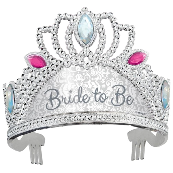 Unik Brud-Att-Vara-Diadem i Silver, Storlek One Size Silver One Size