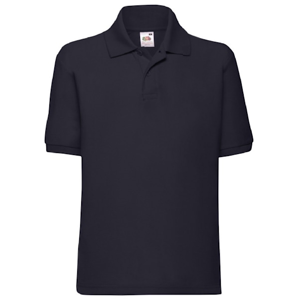 Fruit Of The Loom Barn/Barn Unisex 65/35 Pique Polotröja Deep Navy 14-15