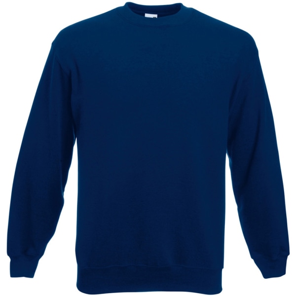 Fruit Of The Loom Herr Set-In Belcoro® Garn Sweatshirt 3XL Marinblå Navy 3XL