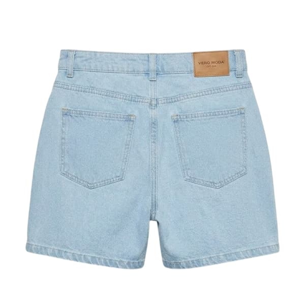 Vero Moda Dam/Dam Jeans Hög Midja Shorts 10 UK Ljusblå Light Blue 10 UK