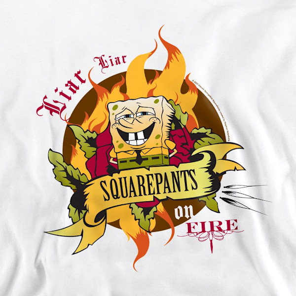 SvampBob Fyrkant Unisex Vuxen Lögare Lögare Brallor i Brand Tröja White XL