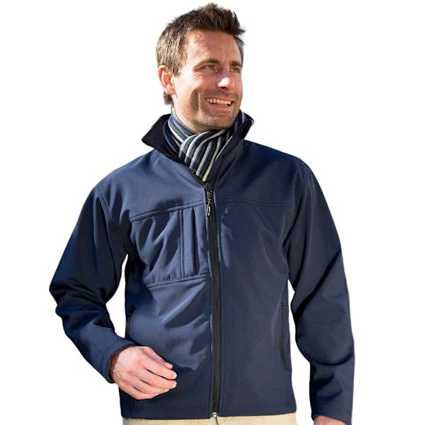 Result Herr Classic Soft Shell Jacka 4XL Marinblå Navy 4XL