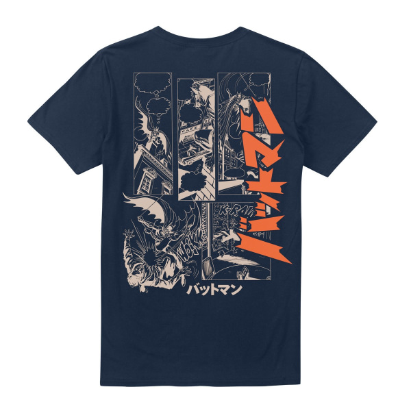 Batman Comic Strip T-shirt för män, marinblå, storlek S Navy S