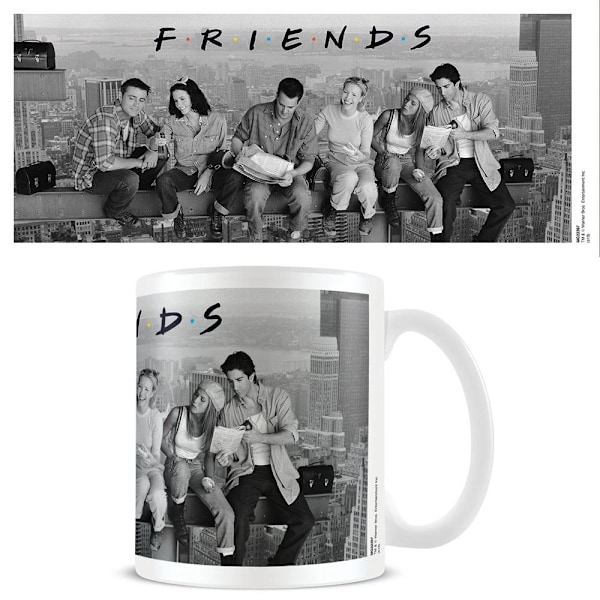 Friends Lunch On A Skyscraper Mug En Storlek Vit/Svart White/Black One Size