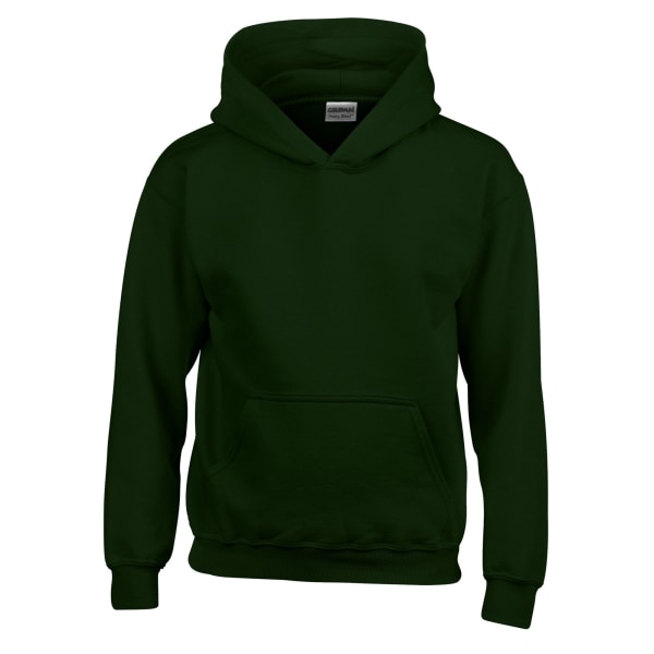 Gildan Barn/Barn Heavy Blend Hooded Sweatshirt 9-11 År Forest Green 9-11 Years