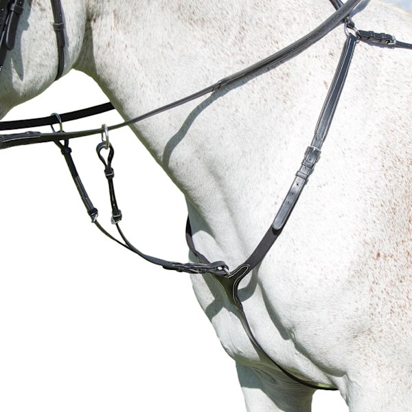 Avignon Läder Hästbröstplatta Ponny Svart Black Pony