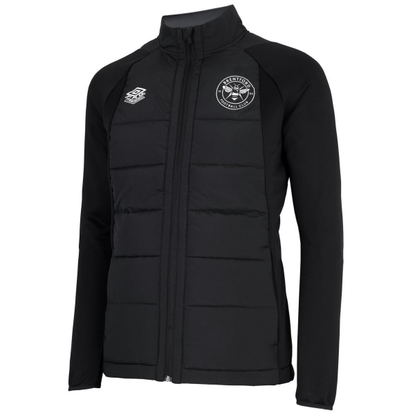 Brentford FC Barn/Barn 22/23 Umbro Thermal Jacket 7-8 år Black/Carbon 7-8 Years
