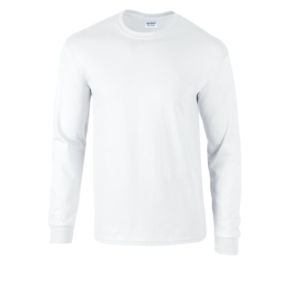 Gildan Unisex Adult Ultra Cotton Long-Sleeved T-Shirt XXL Vit White XXL