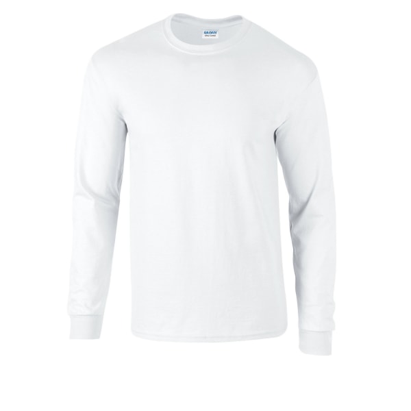 Gildan Unisex Vuxen Ultra Cotton långärmad T-shirt L Vit White L