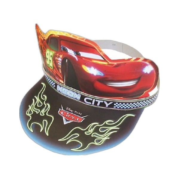 Cars Neon Lightning McQueen Partyhattar (6-pack) One Size Multi Multicoloured One Size