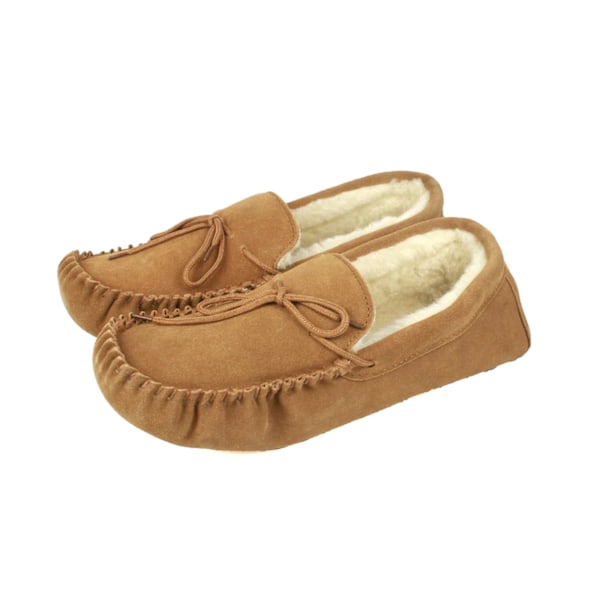 Eastern Counties Leather Unisex Adult Jesse Suede Moccasins 8 U Chestnut 8 UK