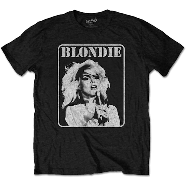 Blondie Unisex Adult Presente Poster T-Shirt XL Svart Black XL