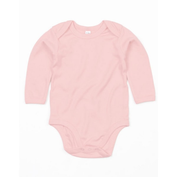 Babybugz Baby Organic Long-Sleeved Bodysuit 12-18 Months Powder Powder Pink 12-18 Months