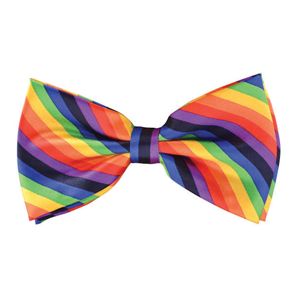 Bristol Novelty Regnbågsfärgad Fluga En Storlek Flerfärgad Multicoloured One Size