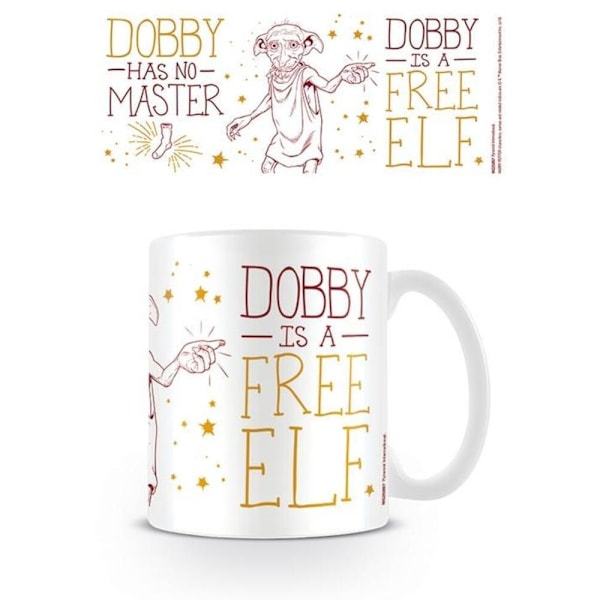 Harry Potter Dobby Mugg En Storlek Vit White One Size