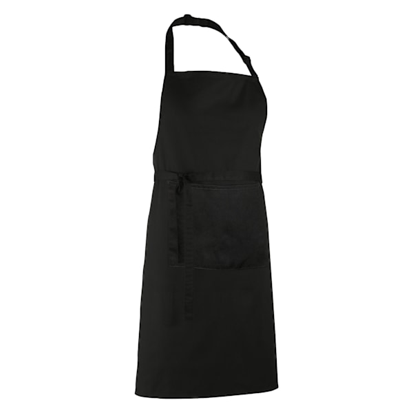 Premier Dam/Kvinnors Färger Bip Förkläde Med Ficka / Arbetskläder Black One Size