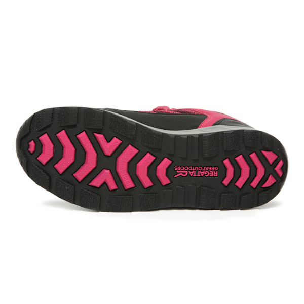 Regatta Kids Samaris V Mid Vandringskängor 1 UK Barn Dark Cerise Dark Cerise/Neon Pink 1 UK Child