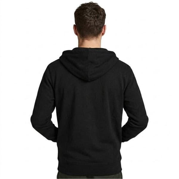 Jack And Jones Herr Basic Huvtröja Med Hel Dragkedja S Svart Black S