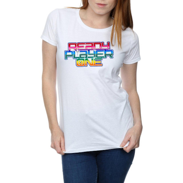 Ready Player One Dam/Dam Rainbow Logo Bomull T-shirt XL W White XL