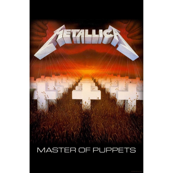 Metallica Master Of Puppets Textile Poster 106cm x 70cm Svart/B Black/White/Brown 106cm x 70cm