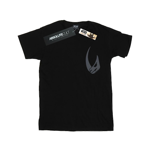Star Wars Herr The Mandalorian Rhino Emblem Pocket Print T-Shir Black L