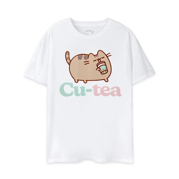 Pusheen Dam T-shirt Cutea 3XL Vit White 3XL