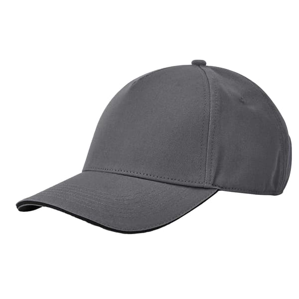 Beechfield EarthAware Classic 5 Panel Baseballkeps i ekologisk bomull Graphite Grey/Black One Size