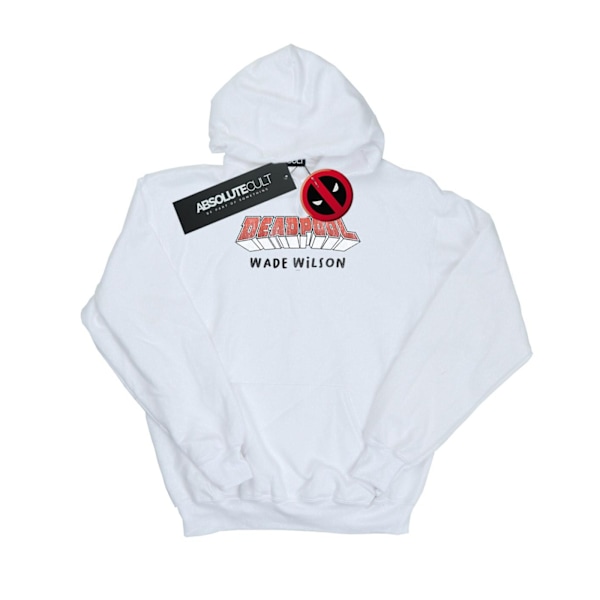 Marvel Herr Deadpool AKA Wade Wilson Hoodie XXL Vit White XXL