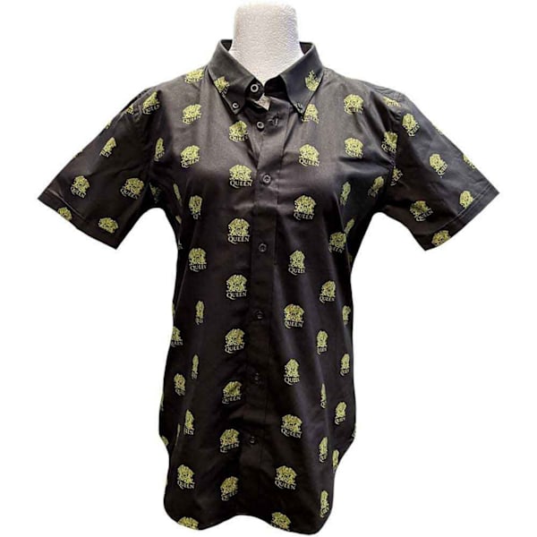 Queen Unisex Vuxen All-Over Print Skjorta XL Svart Black XL