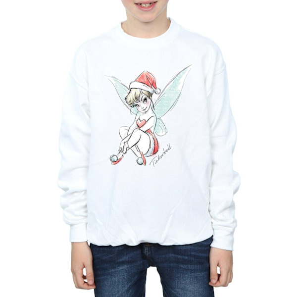 Disney Boys Tinkerbell Julfe Sweatshirt 7-8 År Vit White 7-8 Years