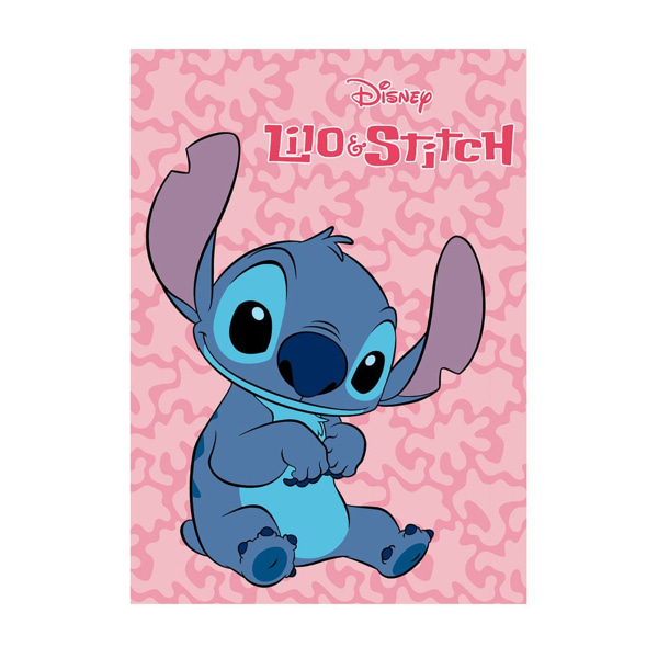 Lilo & Stitch Polar Fleecefilt En Storlek Rosa/Blå Pink/Blue One Size