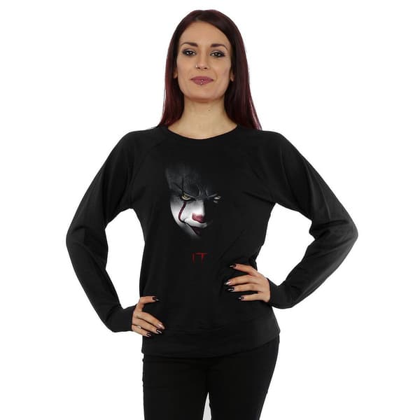 It Dam/Damer Pennywise Stare Bomullströja S Svart Black S