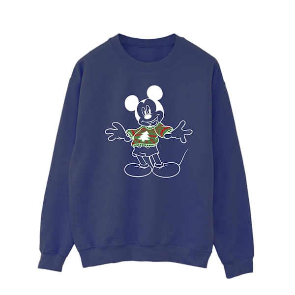 Disney Herr Mickey Mouse Jultröja Sweatshirt XL Marinblå Navy Blue XL
