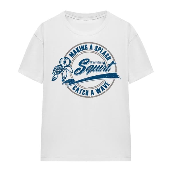 Finding Nemo Dam/Kvinnor Catch A Wave Squirt T-Shirt L Vit White L