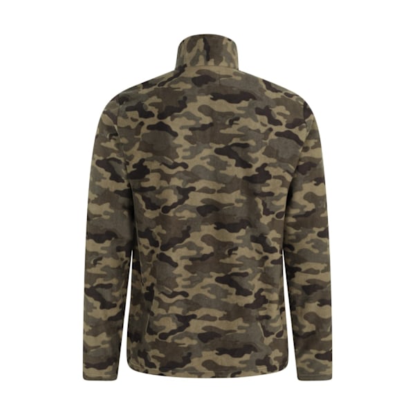 Mountain Warehouse Camber II Camo Half Zip Fleece Top L Gr för män Green L