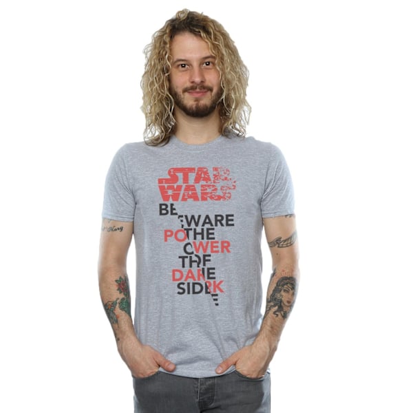 Star Wars The Last Jedi Power Of The Dark Side T-shirt XXL för män Sports Grey XXL