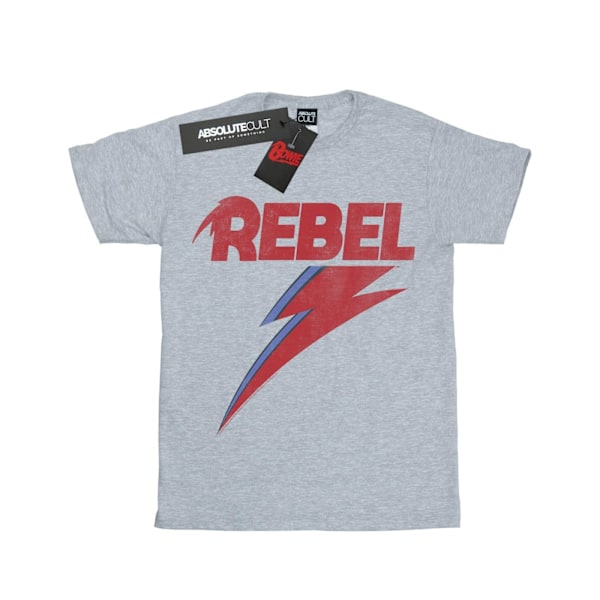 David Bowie Boys Distressed Rebel T-Shirt 5-6 år Sports Grey Sports Grey 5-6 Years