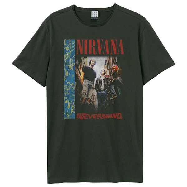 Amplified Unisex Vuxen Nevermind Vatten Band Nirvana T-shirt L Kol Charcoal L