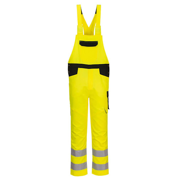 Portwest Herr PW2 Hi-Vis Bib And Brace Overall M Gul/Svart Yellow/Black M