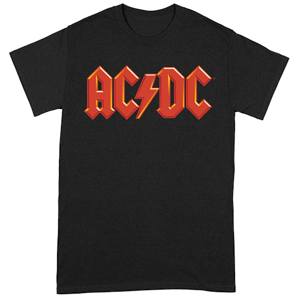 AC/DC Unisex Vuxen Logo T-shirt 5XL Svart/Röd Black/Red 5XL