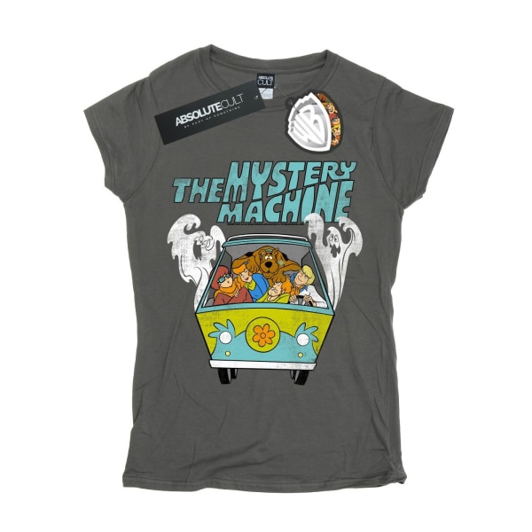 Scooby Doo Dam/Kvinnor Mystery Machine Bomull T-shirt M Charc Charcoal M